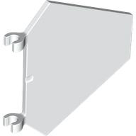 Lego Flag 5 x 6 Hexagonal with U Clips / White