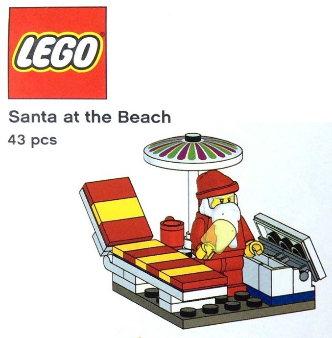 Lego Santa at the Beach
