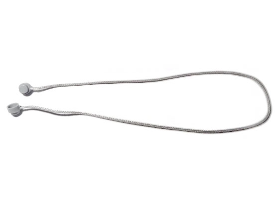 Lego String with End Studs (40L Overall) with (Same Color) Studs Pattern / Light Bluish Gray