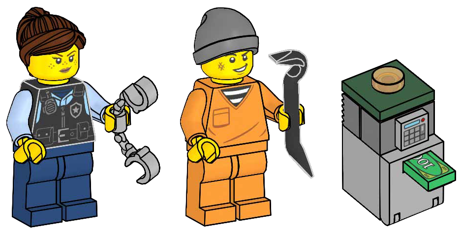 Lego Police Officer and Criminal