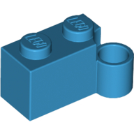 Lego Hinge Brick 1 x 4 [Lower] / Dark Azure