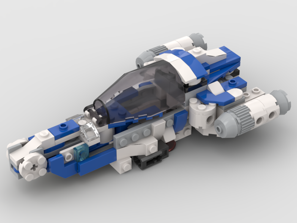 Lego X2 Rex Y wing Microfighter +3 extra pieces, 501st Freeco Speeder