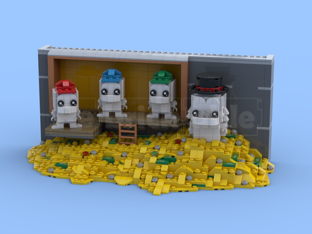 Lego DuckTales Brickheadz display stand (For set 40477)