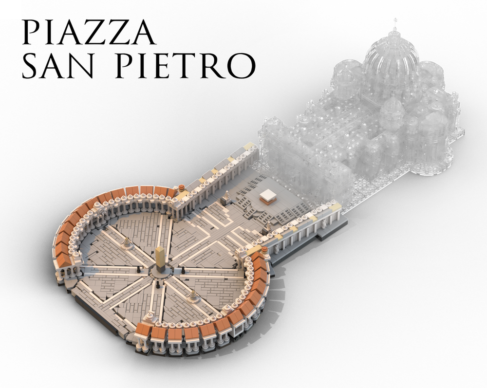 Lego Saint Peter's Square 1:800