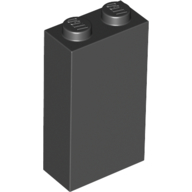Lego Brick 1 x 2 x 3 with Bottom Stud Holder / Black