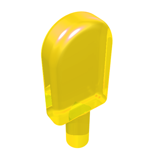 Lego Food Popsicle / Lollipop / Trans-Yellow