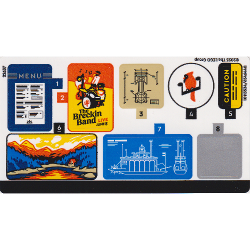 Lego Sticker Sheet for Set 21356-1 / [No Color/Any Color]