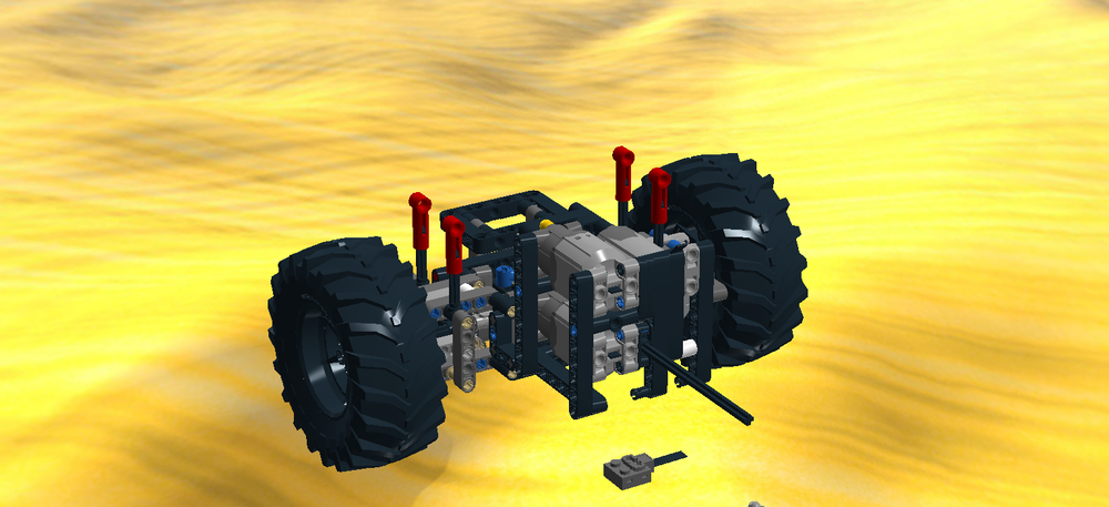 Lego Unfinished afterdrive system with adder