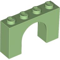 Lego Brick Arch 1 x 4 x 2 / Medium Green
