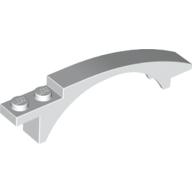 Lego Brick Arch 8 x 1 x 1 2/3 Curved / White