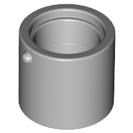 Lego Bucket 1 x 1 x 1 Straight / Light Bluish Gray