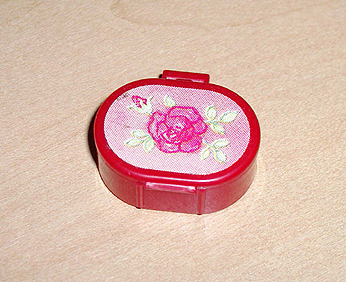 Lego Scala Utensil Oval Case with Rose Pattern (Sticker) - Set 3242