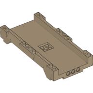 Lego Track System, Straight Track 16 x 8 x 2 / Dark Tan