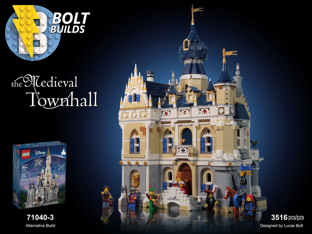 Lego The Medieval Townhall - Alternative to 71040