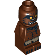 Lego Microfig Heroica Werewolf / Reddish Brown