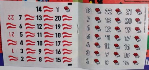 Lego Sticker Sheet for Set 880002-4
