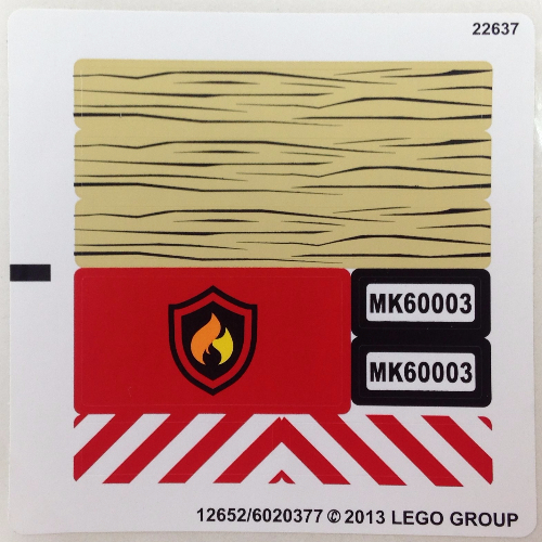 Lego Sticker Sheet for Set 60003-1