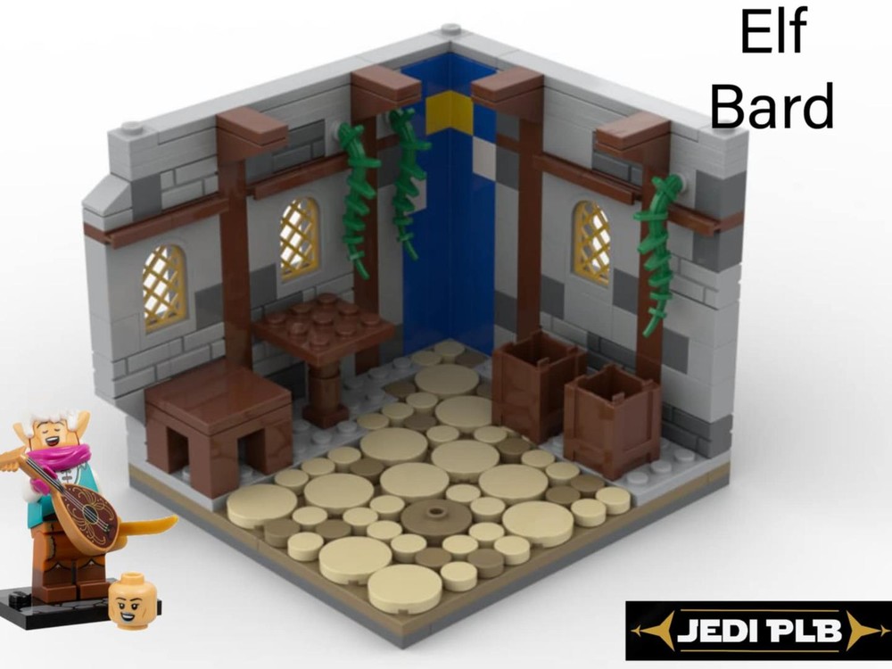 Lego Dungeons And Dragons Elf Bard Display
