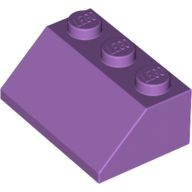 Lego Brick Sloped 45° 2 x 3 / Medium Lavender