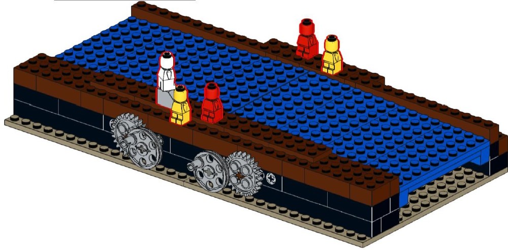 Lego Moses parts the sea