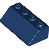 Lego Brick Sloped 45° 2 x 4 / Dark Blue
