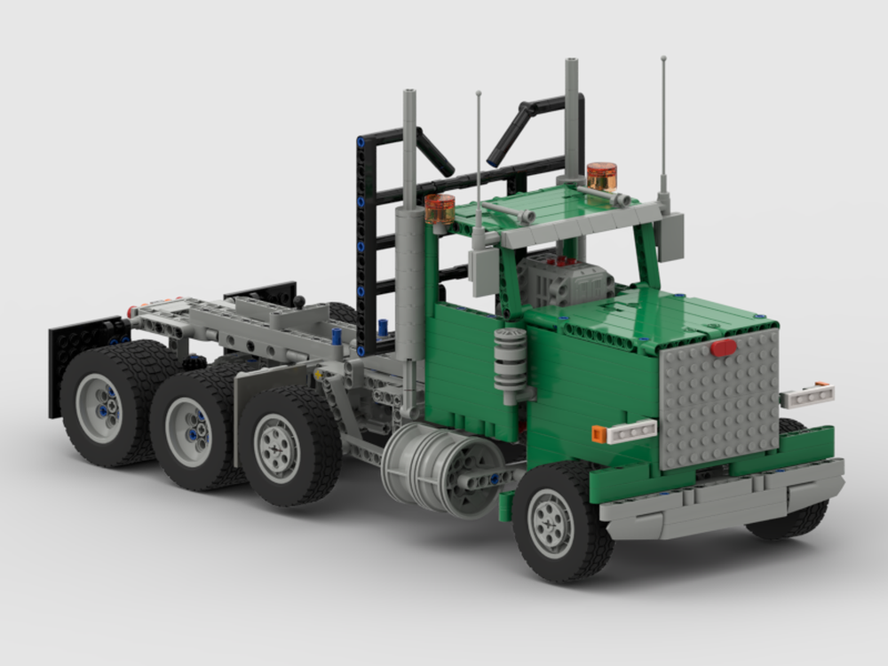 Lego 1995 Peterbilt 379 EXHD tri axle truck