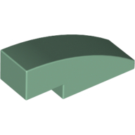 Lego Brick Curved 3 x 1 No Studs / Sand Green