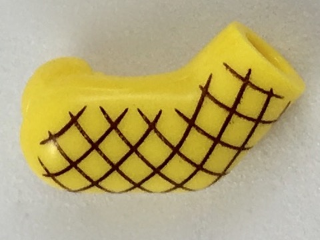 Lego Arm, Right with Dark Brown Crisscross Pattern