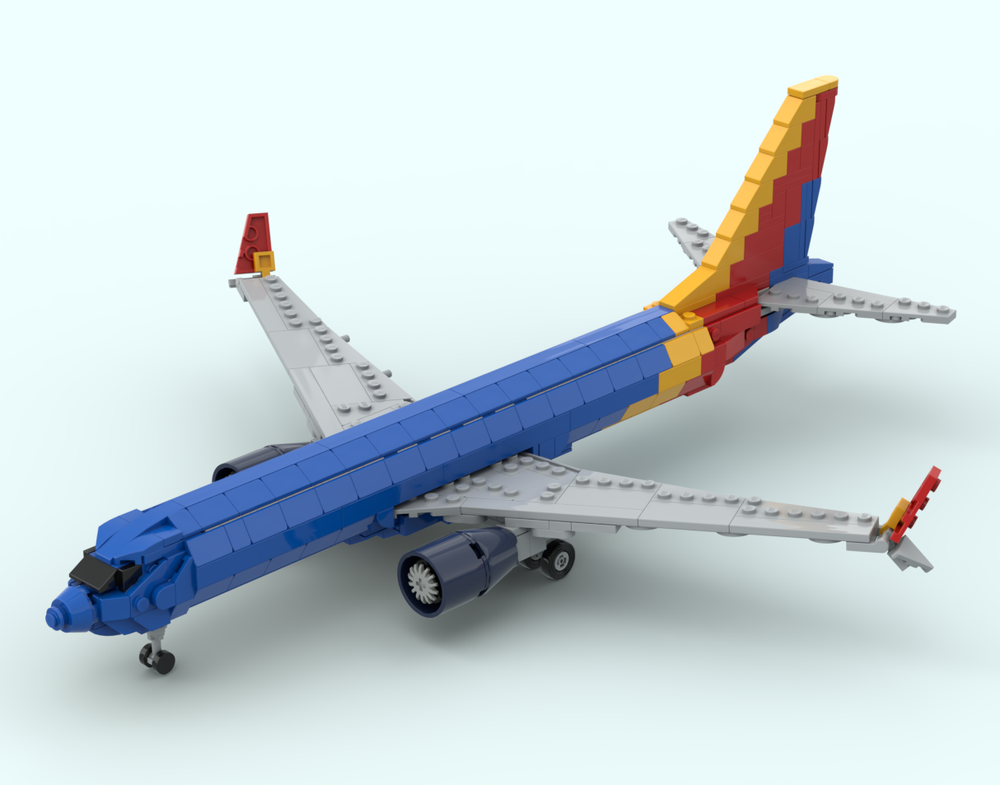 Lego Boeing 737 MAX 8 - Southwest Livery