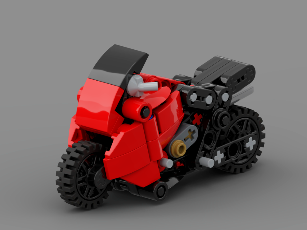Lego Tiny Red Motorcycle