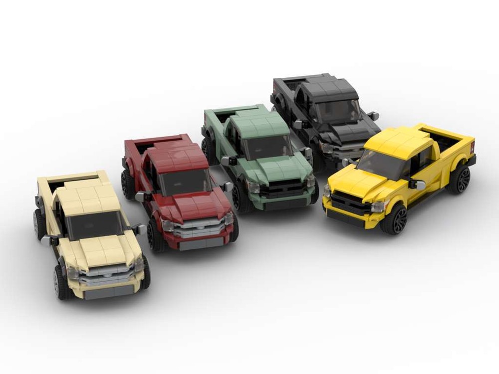 Lego Toy Tundra - Set of Five Colors - 8 Stud Speed Champions
