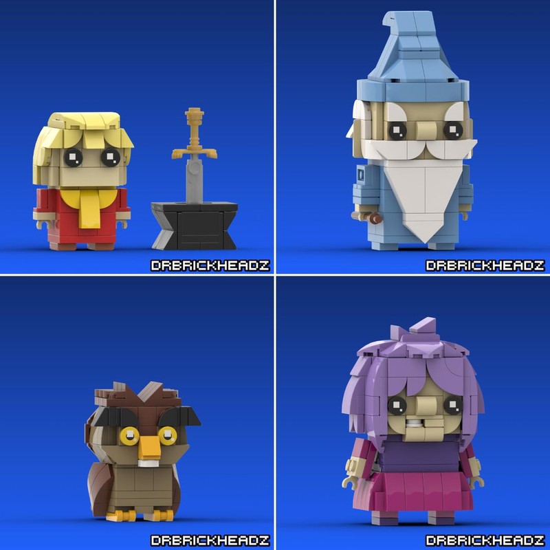 Lego "The Sword in the Stone" Brickheadz Collection