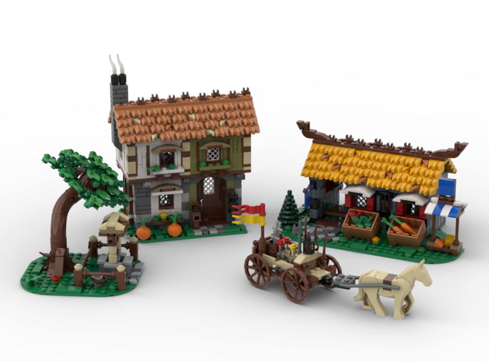 Lego Medieval Town Square Expansion