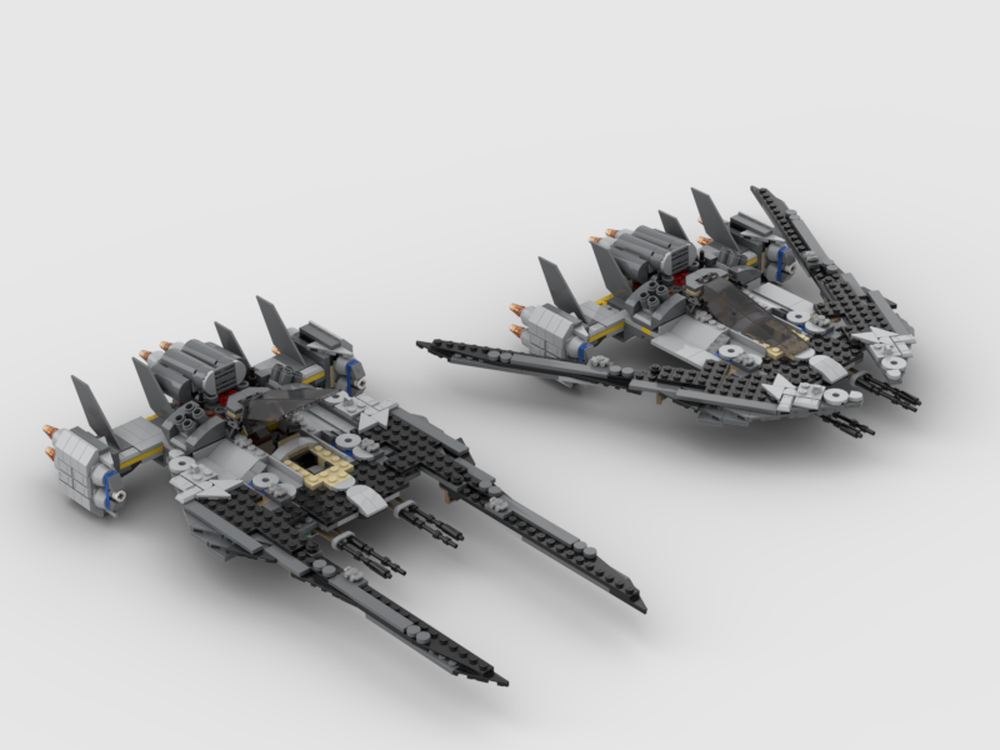 Lego Pirate U-wing with actual "U" function