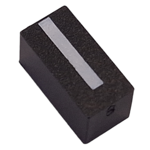 Lego Modulex Tile 1 x 2 with White 'I' Print, without Internal Supports