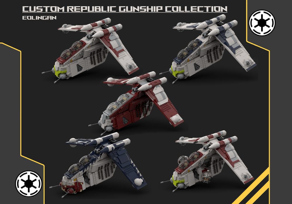 Lego Republic Gunship/LAAT collection