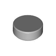 Lego Tile Round 1 x 1 / Light Bluish Gray