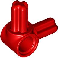 Lego Technic Pin Connector Hub with 2 Perpendicular Axles / Red
