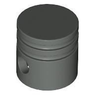 Lego Technic Engine Piston Round / Dark Gray