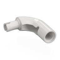 Lego Arm, Bent with Pin, Pin Hole / White