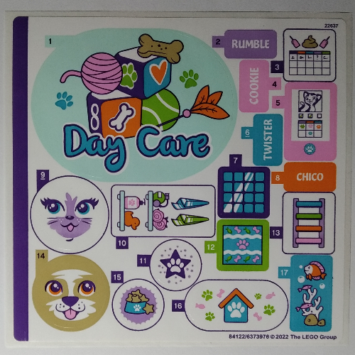 Lego Sticker Sheet for Set 41718-1