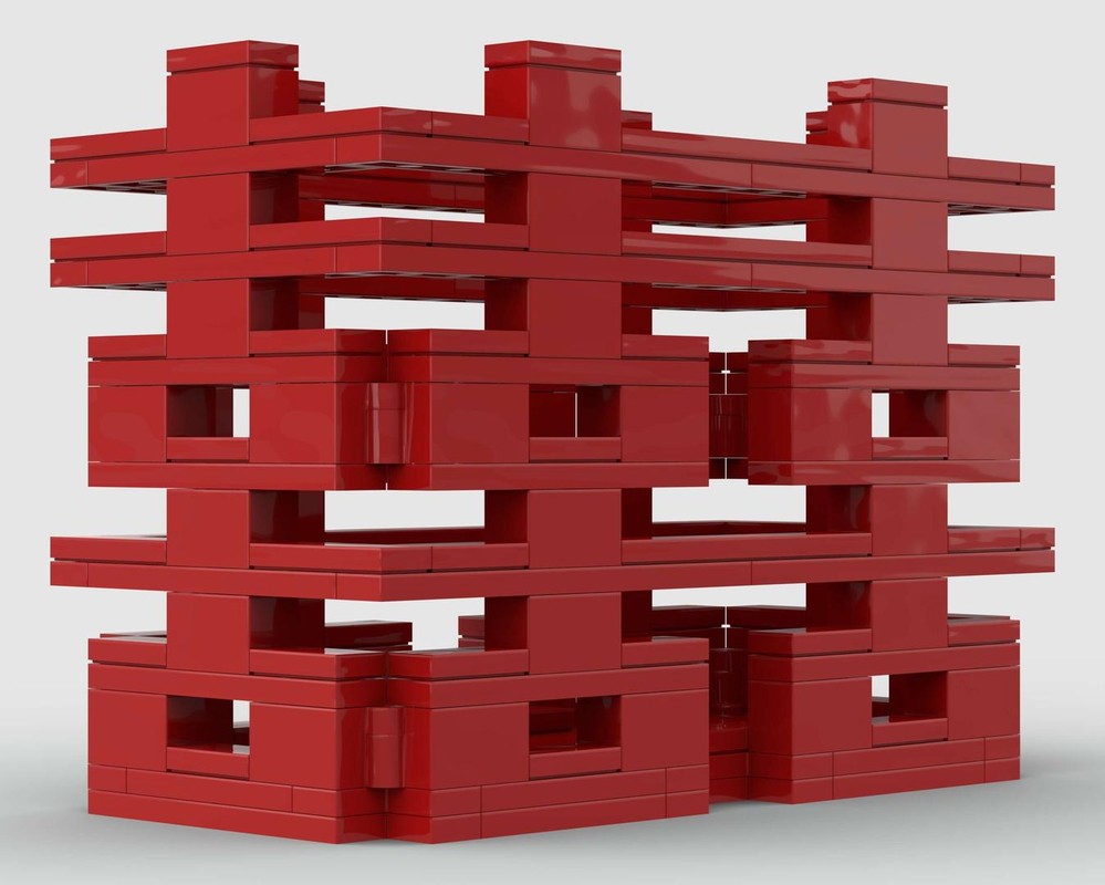 Lego Chinese Character ：Six Happiness Pen Container