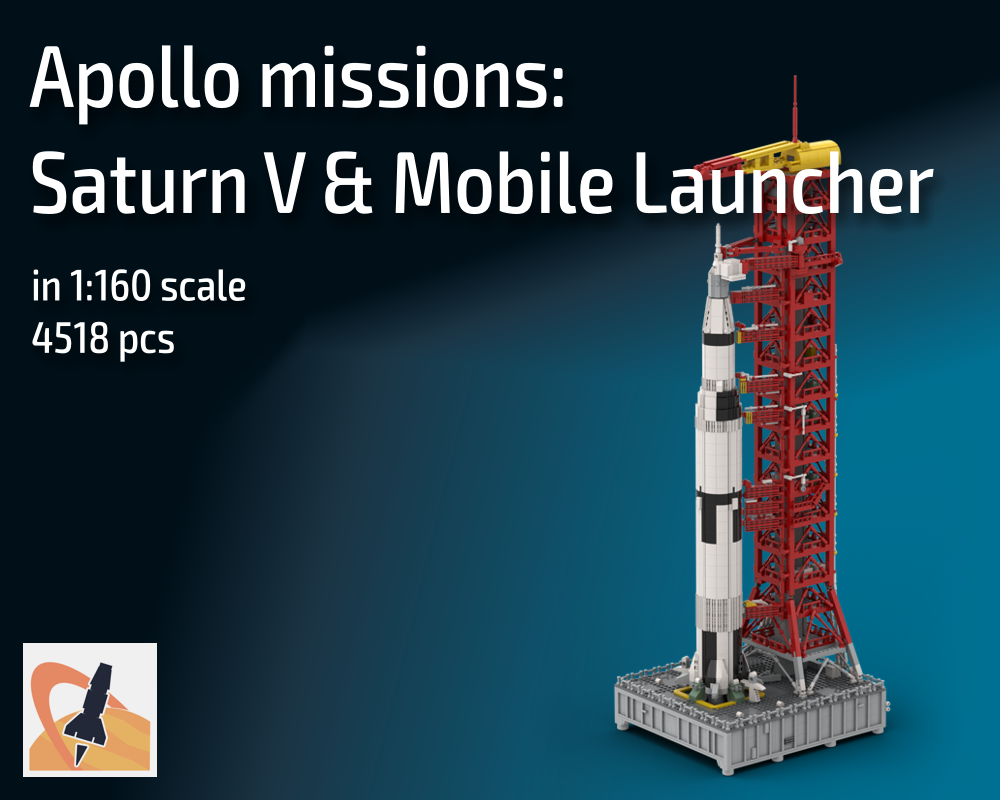 Lego Apollo Missions: Saturn V & Mobile Launcher - in 1:160 scale