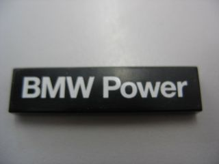 Lego Tile 1 x 4 with 'BMW Power' Pattern (Sticker) - Set 8461