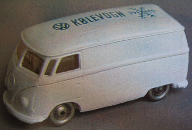Lego HO Scale VW Van - White Base, KØLEVOGN Print