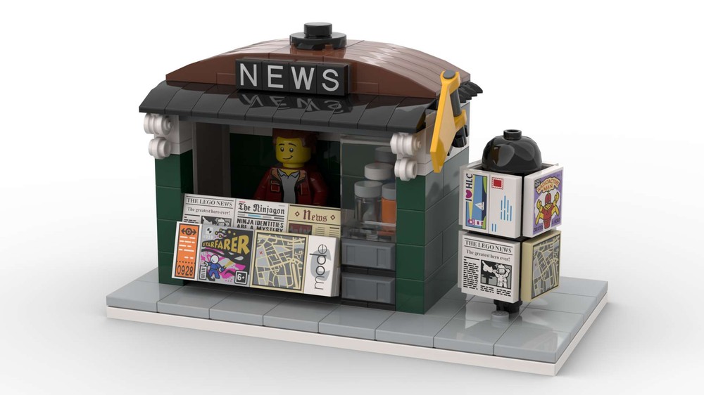 Lego Newspaper Stand