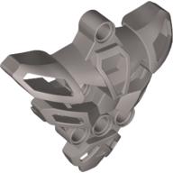 Lego Large Figure Skeletal, Torso with 6 Holes (Matoran) / Pearl Light Gray