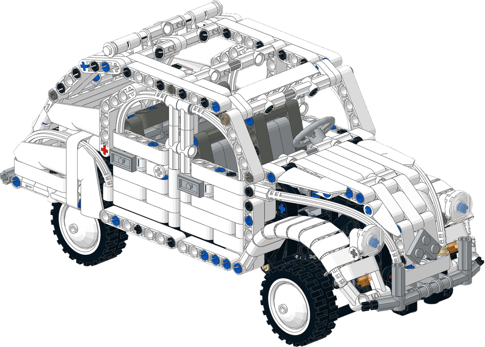 Lego Citroen 2CV White