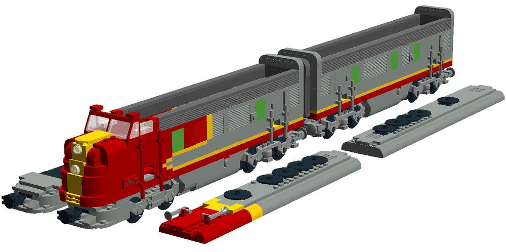 Lego Santa Fe A+B units