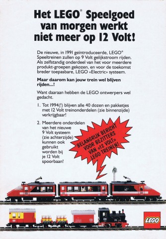 Lego 1992 Medium Train Dutch (921762-NL)